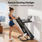 Tapis de course pliable YOSUDA TM2 avec moteur brushless silencieux, exercice d'intérieur pour femmes/hommes