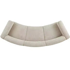 Christopher Knight Home Solara Canapé Moderne Courbé en Boucle Rembourré de 106,5 cm avec Cadre en Bois Massif