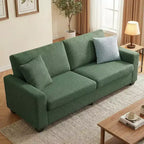 Gravee 83 Canapé de salon, canapé confortable avec assise profonde, canapé moderne avec accoudoir large, canapé 3 places en polaire teddy pour chambre, appartement, bureau