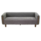 Canapé 3 places Christopher Knight Home Desire 78,7'' en bouclé et hévéa, style moderne