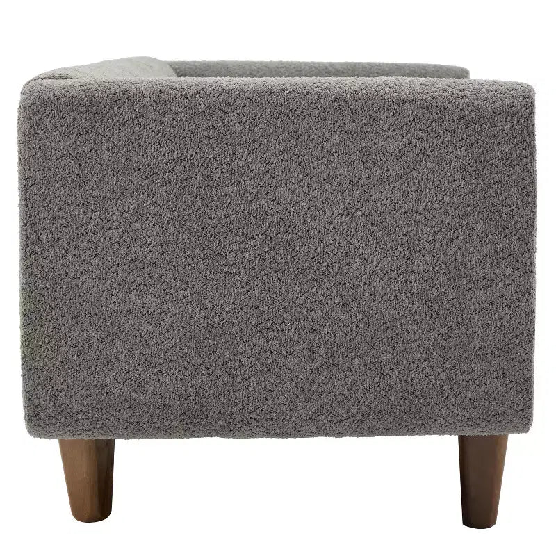 Canapé 3 places Christopher Knight Home Desire 78,7'' en bouclé et hévéa, style moderne