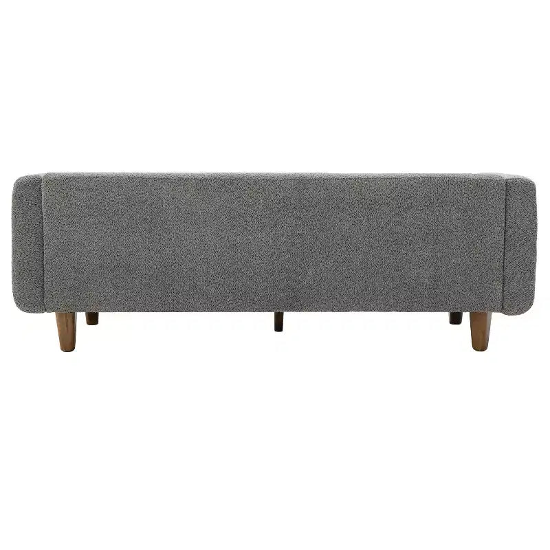 Canapé 3 places Christopher Knight Home Desire 78,7'' en bouclé et hévéa, style moderne