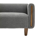 Canapé 3 places Christopher Knight Home Desire 78,7'' en bouclé et hévéa, style moderne