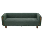 Canapé 3 places Christopher Knight Home Desire 78,7'' en bouclé et hévéa, style moderne