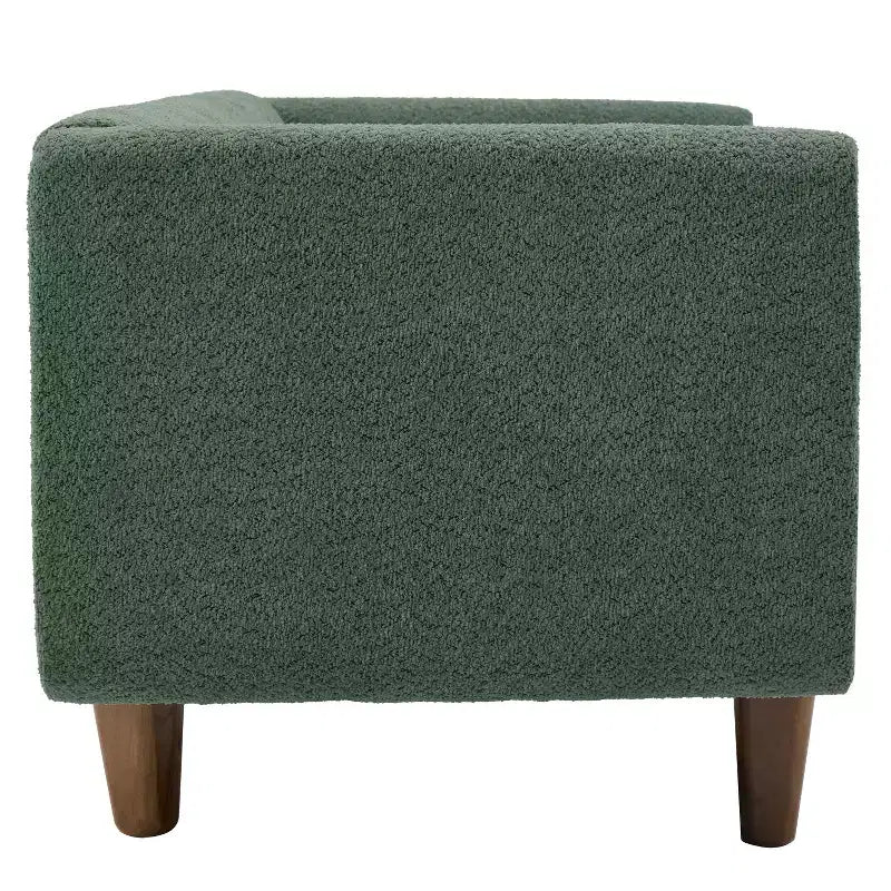 Canapé 3 places Christopher Knight Home Desire 78,7'' en bouclé et hévéa, style moderne