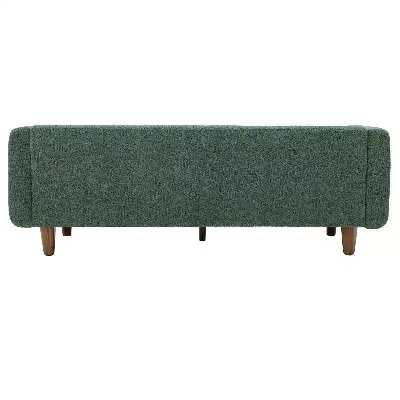 Canapé 3 places Christopher Knight Home Desire 78,7'' en bouclé et hévéa, style moderne