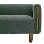 Canapé 3 places Christopher Knight Home Desire 78,7'' en bouclé et hévéa, style moderne