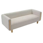 Canapé 3 places Christopher Knight Home Desire 78,7'' en bouclé et hévéa, style moderne