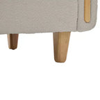 Canapé 3 places Christopher Knight Home Desire 78,7'' en bouclé et hévéa, style moderne