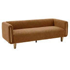 Canapé 3 places Christopher Knight Home Desire 78,7'' en bouclé et hévéa, style moderne
