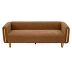 Canapé 3 places Christopher Knight Home Desire 78,7'' en bouclé et hévéa, style moderne