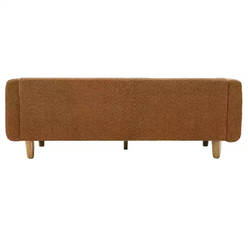 Canapé 3 places Christopher Knight Home Desire 78,7'' en bouclé et hévéa, style moderne