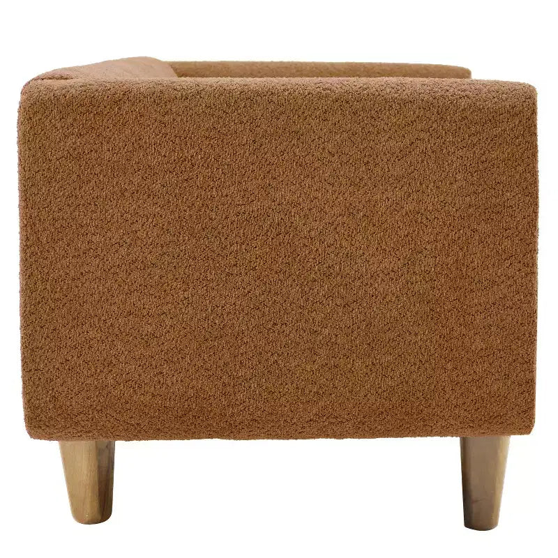 Canapé 3 places Christopher Knight Home Desire 78,7'' en bouclé et hévéa, style moderne