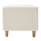 Canapé 3 places Christopher Knight Home Desire 78,7'' en bouclé et hévéa, style moderne