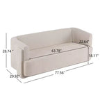 Christopher Knight Home Karsen Canapé 3 places moderne 77.56 en bois rembourré