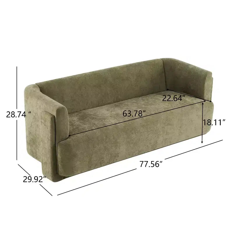 Christopher Knight Home Karsen Canapé 3 places moderne 77.56 en bois rembourré