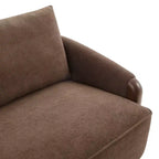 Christopher Knight Home Elara 75-Inch Curved Upholstered Sofa with Solid Wood Frame