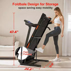 Tapis Roulant Pliable Redliro pour la Maison – Capacité 180 kg, Inclinaison Automatique, Compact et Silencieux, Idéal pour la Marche, la Course et le Fitness à Domicile