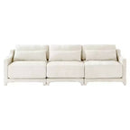 Homy Casa 3-Seater Chenille Sofa with Lumbar Pillows, Modern Upholstered Couch for Living Room