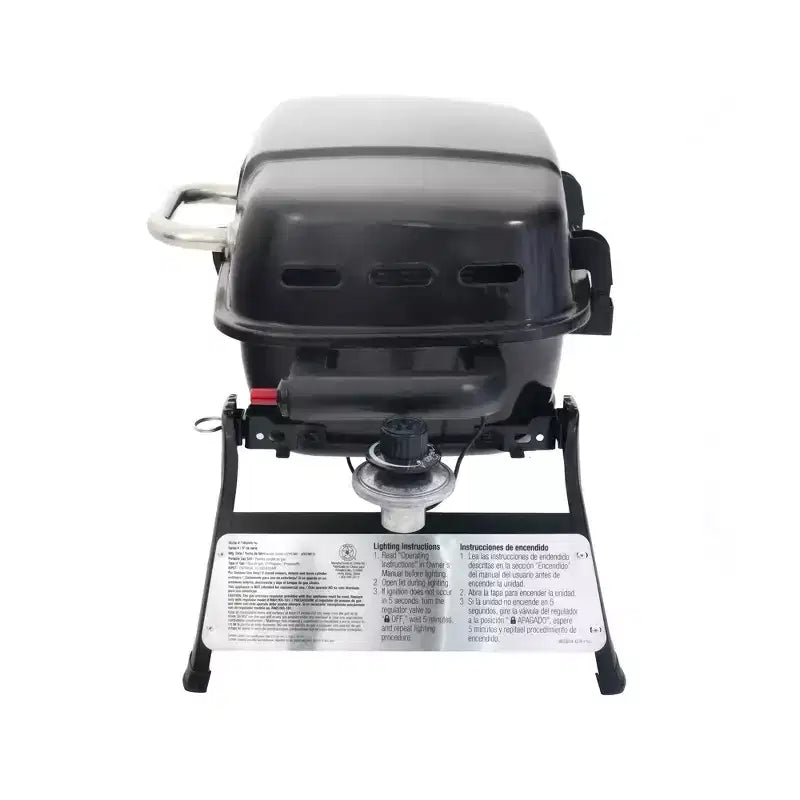 Grill Boss 1 Burner Portable Gas Grill, Propane Tabletop for Outdoor Cooking