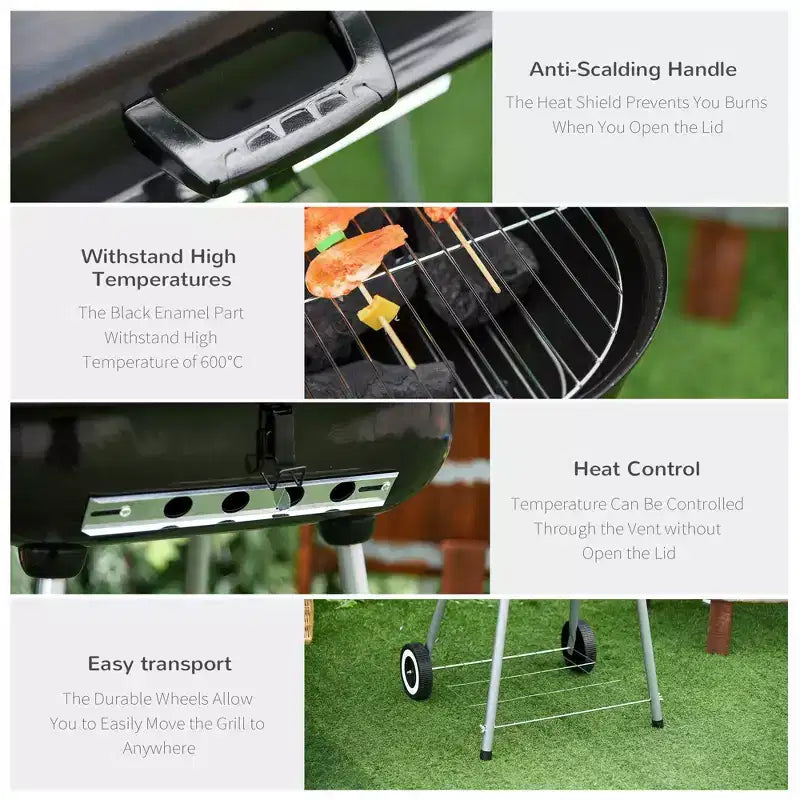 Gril de camping / Barbecue portable au charbon de bois