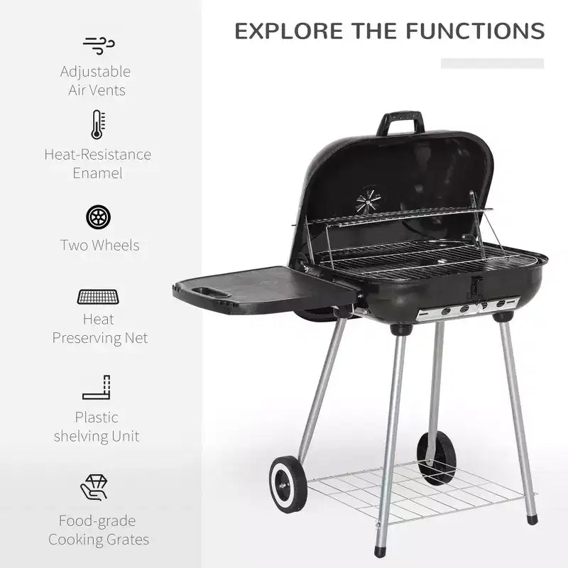 Gril de camping / Barbecue portable au charbon de bois