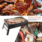 Barbecue portable pliant pour camping, jardin, extérieur
