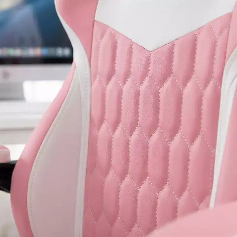 LauKingdom Gaming Chair with Footrest, Ergonomic High-Back Gamer Chair, Adjustable Headrest & Lumbar, PU Leather Racing Style for Office & Home