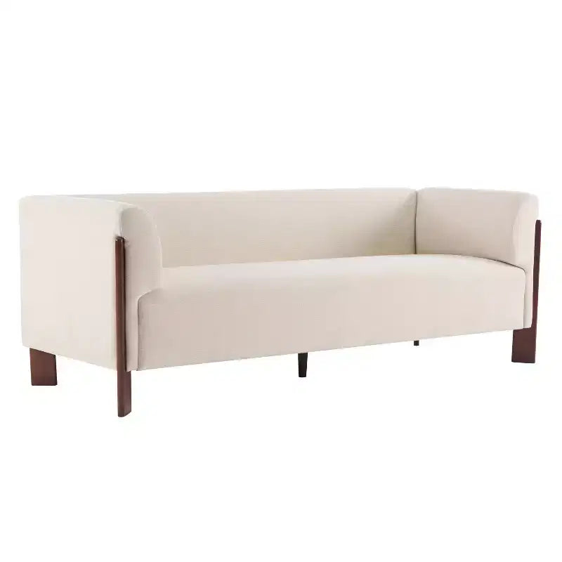 Canapé rembourré moderne en bois 3 places Christopher Knight Home Patcharee 80