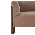 Canapé rembourré moderne en bois 3 places Christopher Knight Home Patcharee 80