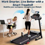 Treadmills on Sale,Compact Walking Treadmill with Manual Incline, 3.25HP Foldable Home Cardio Machine, Bluetooth Speakers, 300 lb Capacity