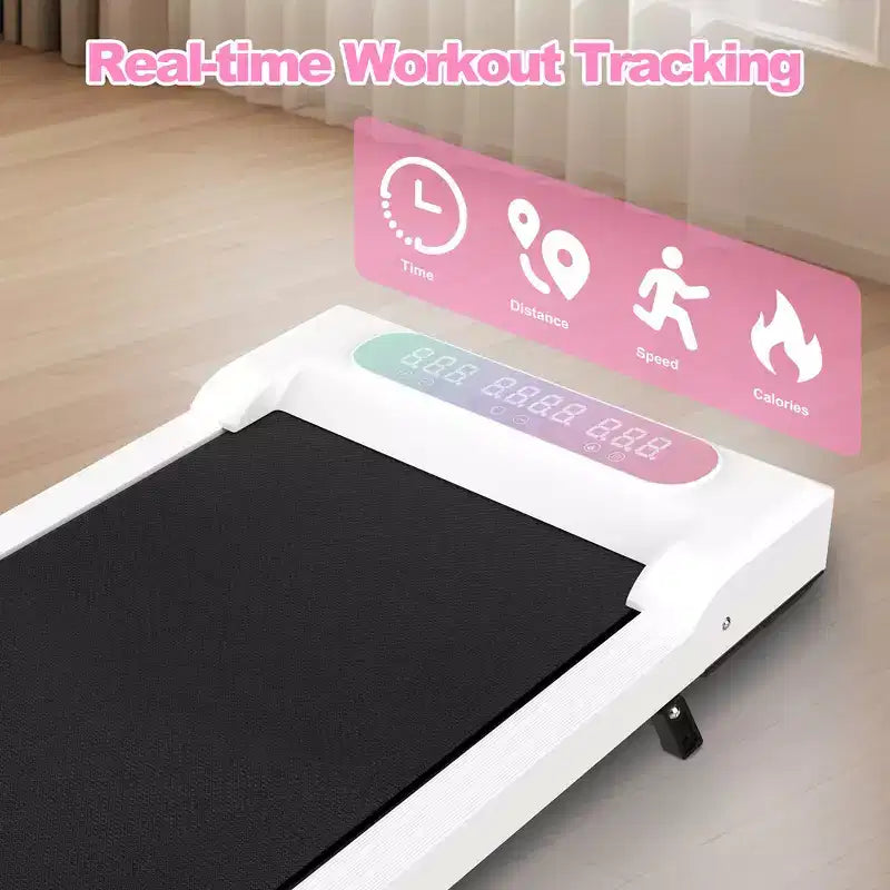 Whisen 2 in 1 Upgrade Foldable Treadmills, Home Exercise Equipment Treadmills, Under Desk Walking Pad with Handle Bar & Incline