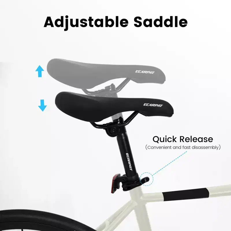 Vélo de route NAYSAYE 700C, 16 vitesses, cadre léger en aluminium avec double freins à disque pour hommes et femmes, 68*18*37.5