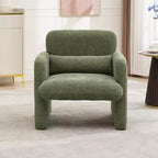 Single Sofa Chair,300LBS,Curved Backrest, Comfortable Armchair,Oversized Reading Chair for Living Room Bedroom Study Office