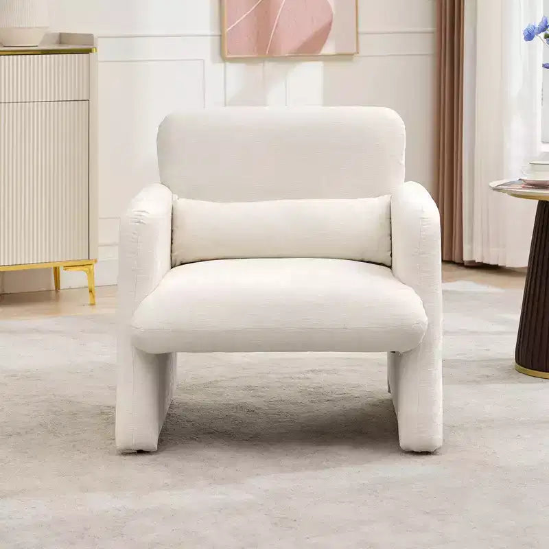 Single Sofa Chair,300LBS,Curved Backrest, Comfortable Armchair,Oversized Reading Chair for Living Room Bedroom Study Office