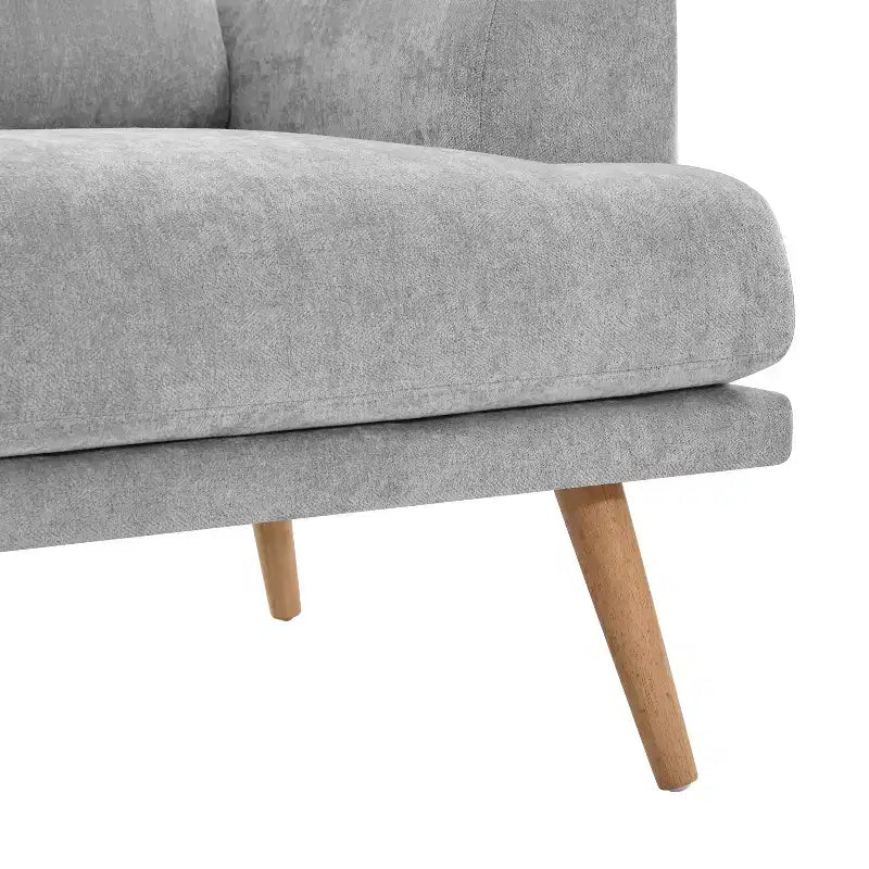 Christopher Knight Home Omar Modern 79.9 3-Seater Wooden Chenille Upholstered Sofa
