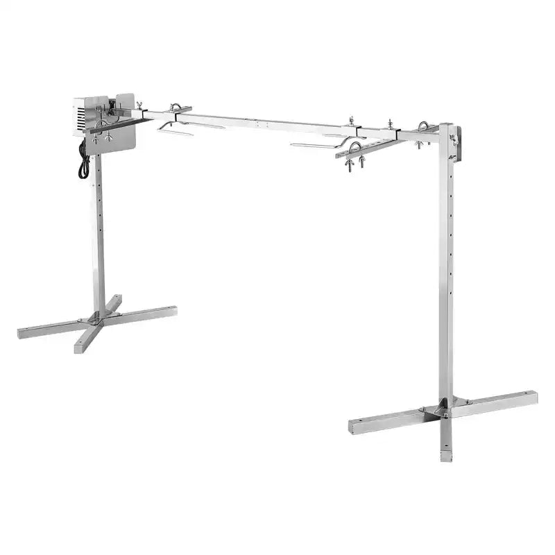 VEVOR Rotisserie Grill, AC120V 8 Level Height Electric Rotisserie Grill Kit, BBQ Grills Rotisseries Kit with 132 lbs Load Capacity, 38W Motor, Silver