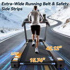 Treadmills Clearance with Incline,Portable Treadmills for Home Small, Incline Walking Pad Treadmill with Handle Bar, Walking Pad Foldable