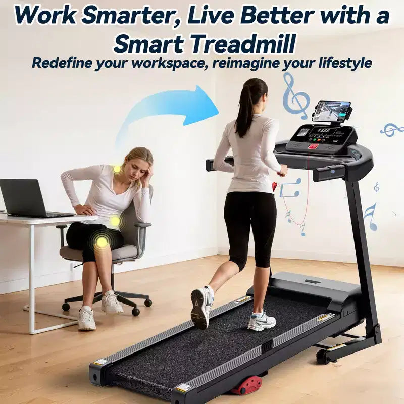 Treadmills Clearance with Incline,Portable Treadmills for Home Small, Incline Walking Pad Treadmill with Handle Bar, Walking Pad Foldable