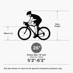 Hykolity VTT 26 pouces, vélo de cyclisme extérieur 18 vitesses, cadre en acier à haute teneur en carbone, VTT pour hommes et femmes, double suspension intégrale, noir