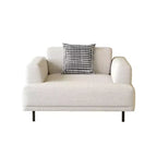 Luck Live Modern Breathable Cotton-Linen Fabric Sofa, couch,Solid Wood Frame, High-Elastic Sponge Seat Cushion Light Beige