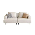 Luck Live Modern Breathable Cotton-Linen Fabric Sofa, couch,Solid Wood Frame, High-Elastic Sponge Seat Cushion Light Beige