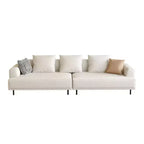Luck Live Modern Breathable Cotton-Linen Fabric Sofa, couch,Solid Wood Frame, High-Elastic Sponge Seat Cushion Light Beige
