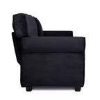 Canapé 3 places en velours côtelé Oralie GDFStudio avec coussins amovibles et accoudoirs ergonomiques