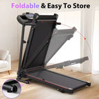GDFStudio Georgena Compact Folding Treadmill with LCD Display and Manual Incline