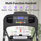 GDFStudio Georgena Compact Folding Treadmill with LCD Display and Manual Incline