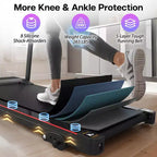 GDFStudio Georgena Compact Folding Treadmill with LCD Display and Manual Incline