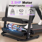 GDFStudio Georgena Compact Folding Treadmill with LCD Display and Manual Incline