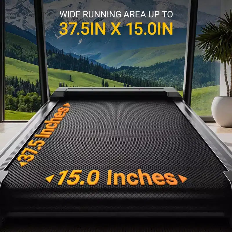 Treadmills for Home with 14% Incline & Led Screen, 3.0HP Quiet Foldable Treadmill with Handle Bar Up to 360lbs Capacity
