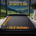 Treadmills for Home with 14% Incline & Led Screen, 3.0HP Quiet Foldable Treadmill with Handle Bar Up to 360lbs Capacity